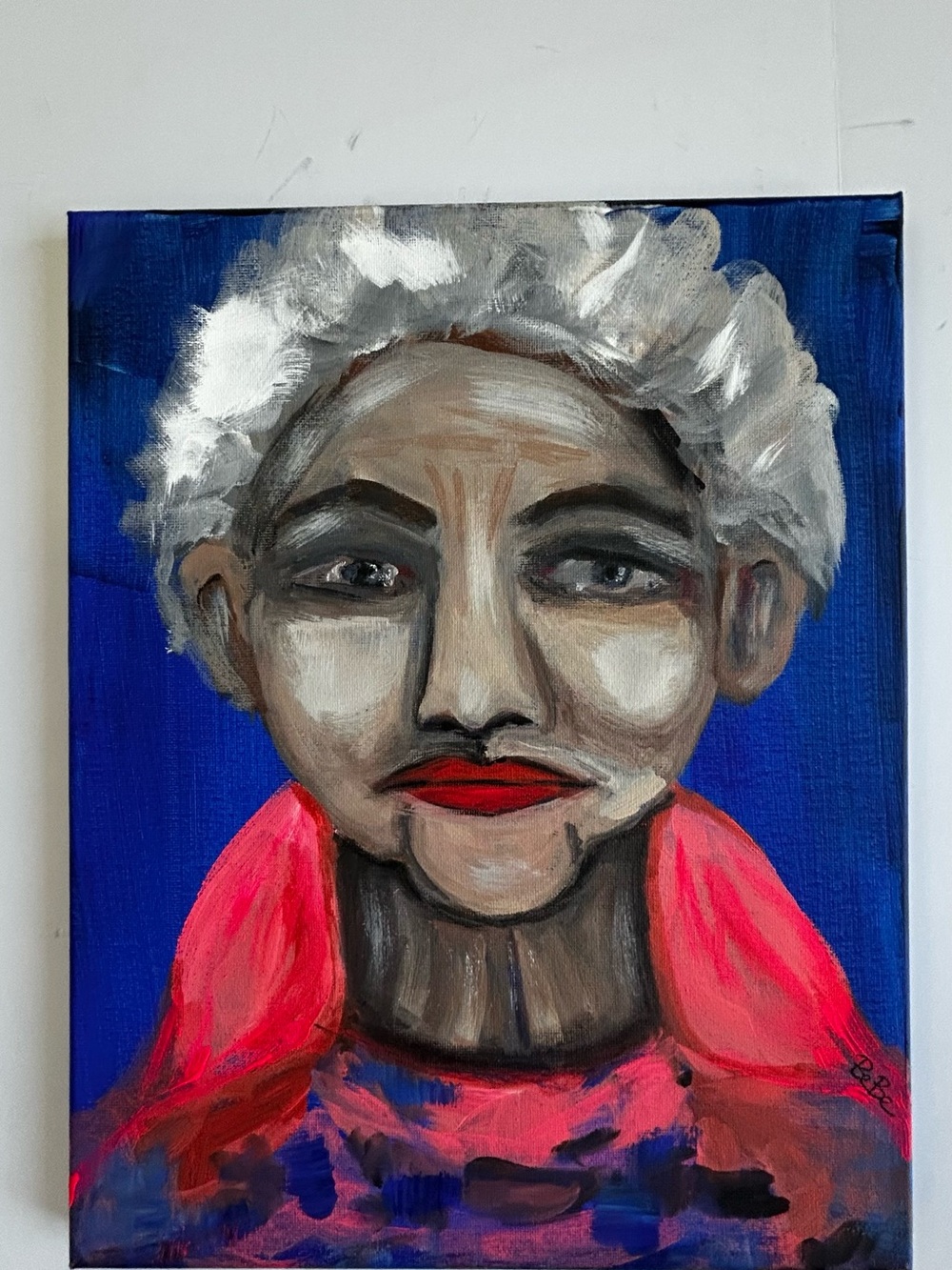 Hand painted original artwork artist signed acrylic painting